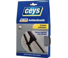 CEYS CINTAS ANTIDESLIZANTE NEGRO 5MX25MM
